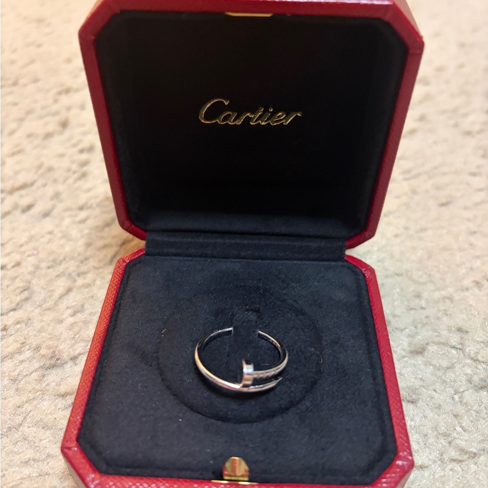 Cartier White Gold Just Un Clou small ring . Size 55 - Picture 3 of 9